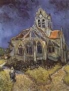 Vincent Van Gogh The Church at Auvers-sur-Oise (mk09) oil painting on canvas